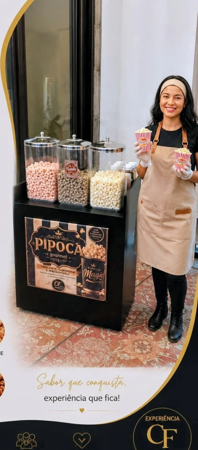 carrinho de pipoca gourmet