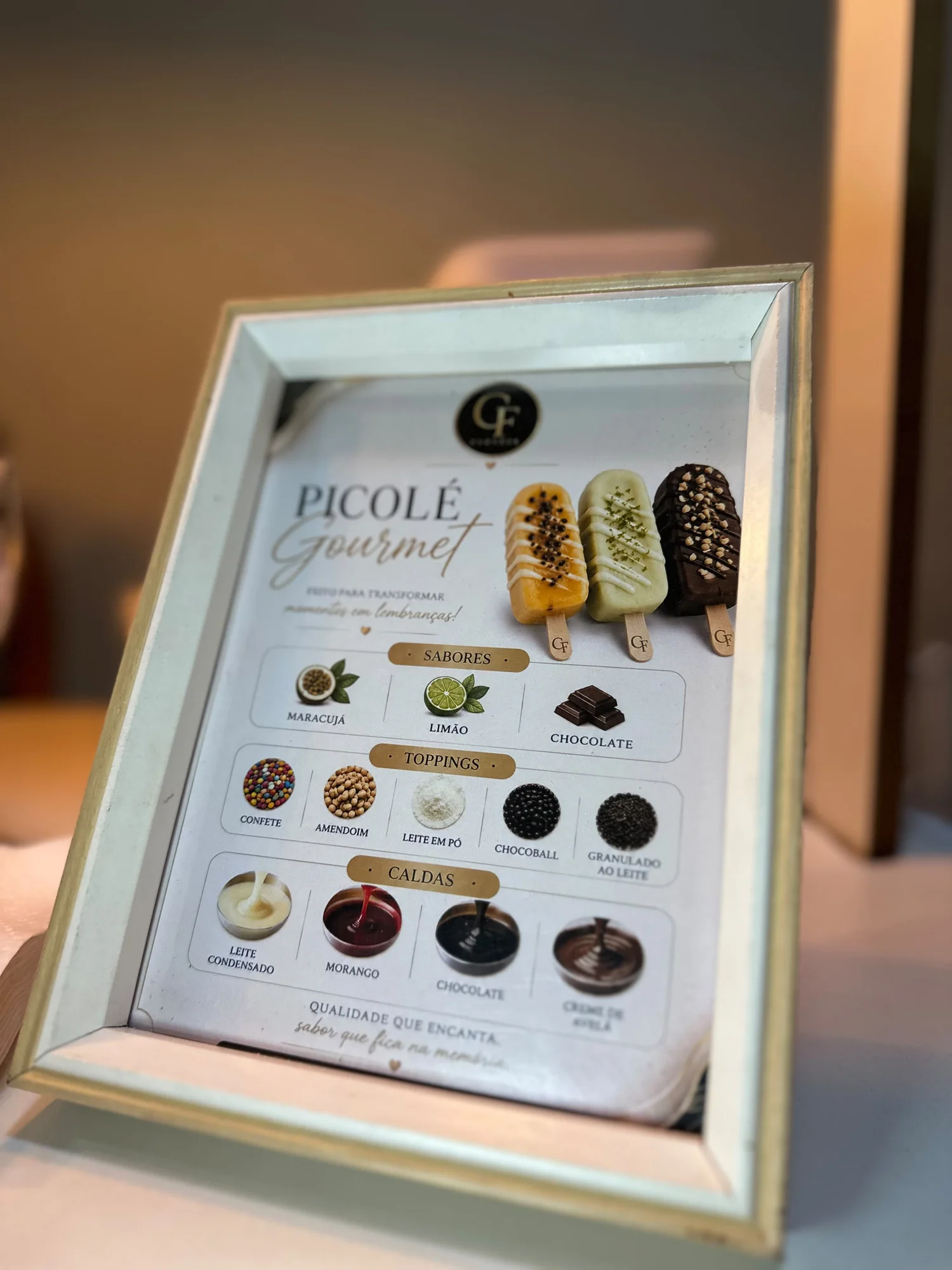 carrinho de picolé gourmet