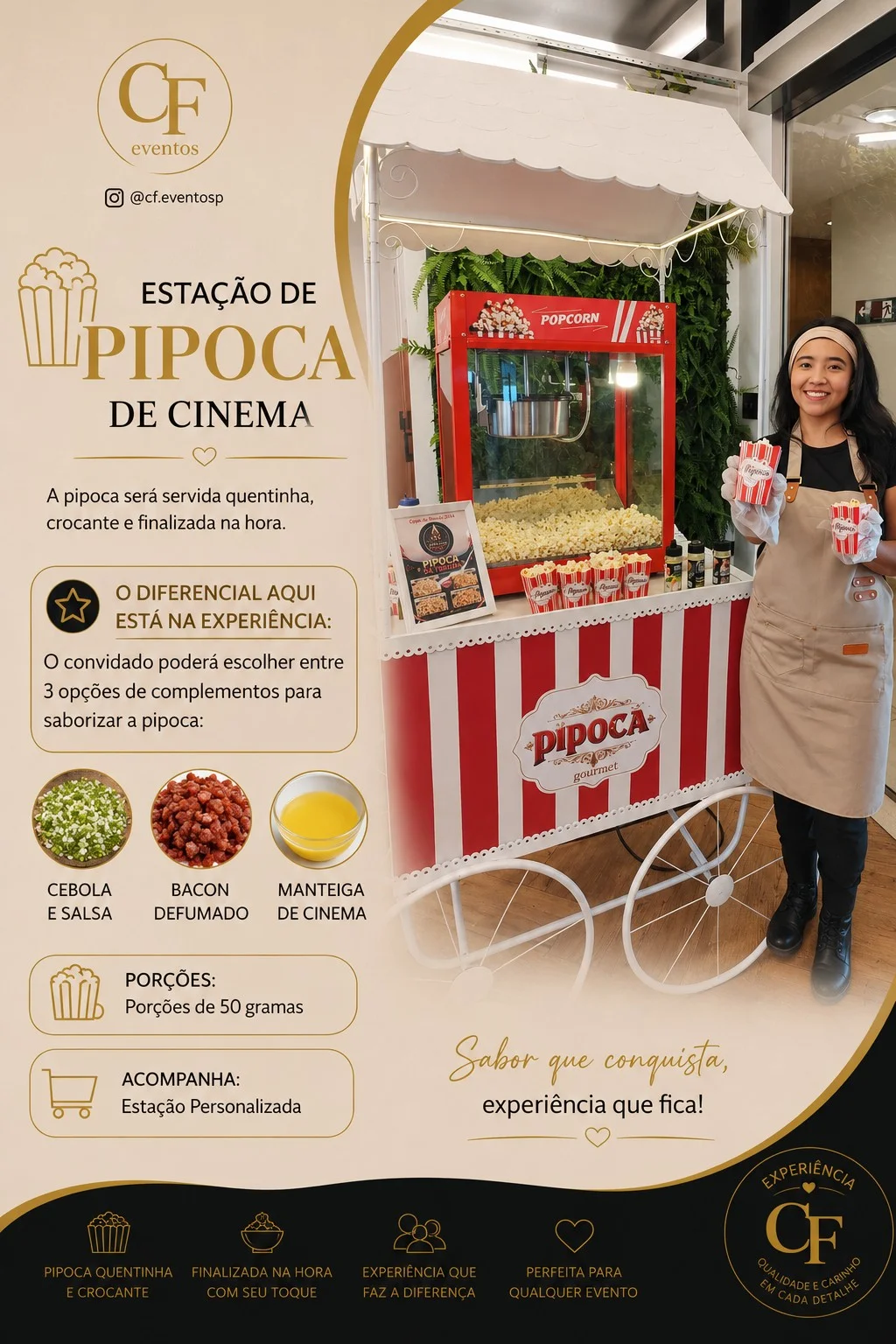 carrinho de pipoca para eventos