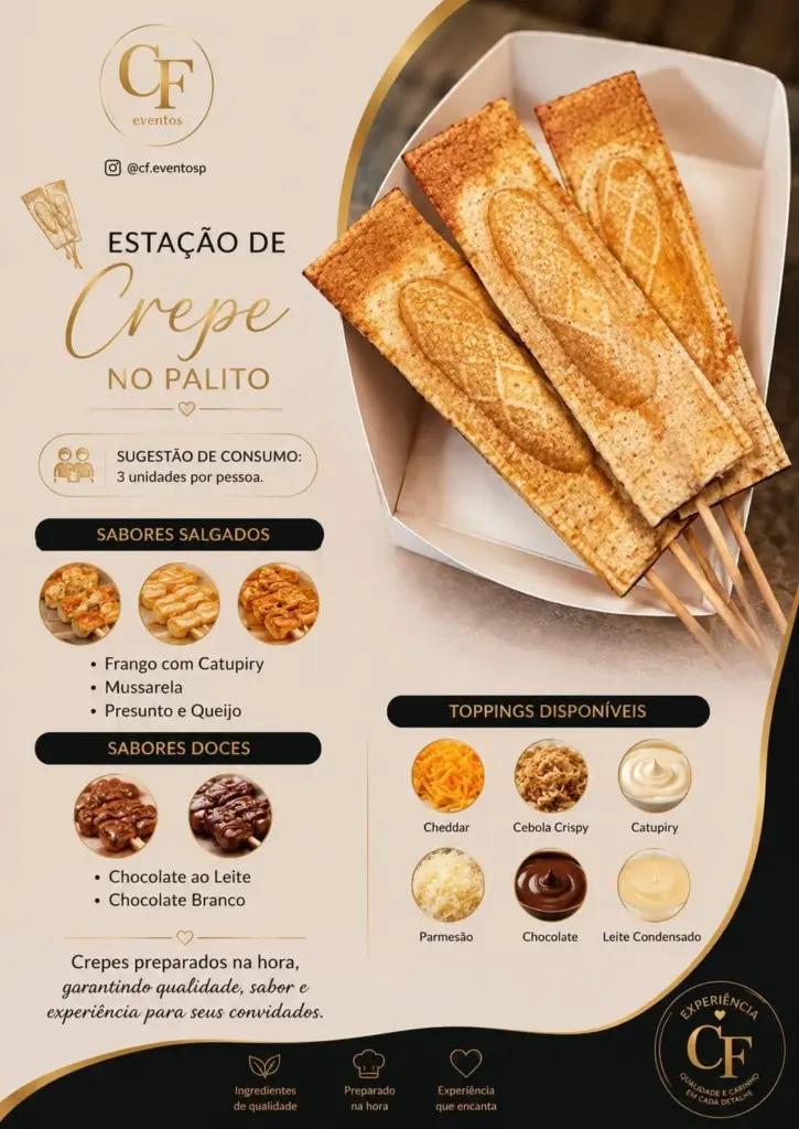 Estação de Crepe no Palito